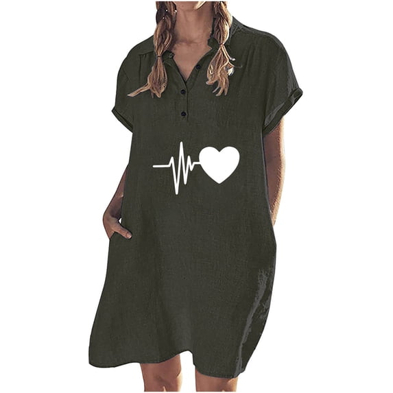FengLS Swing Dress for Women, Linen Dress Crew-Neck Off the Shoulder Dress for Women Long Sleeves 2022 Soft Dress Off the Shoulder Dress for Women Summer Graphic Tank Dress