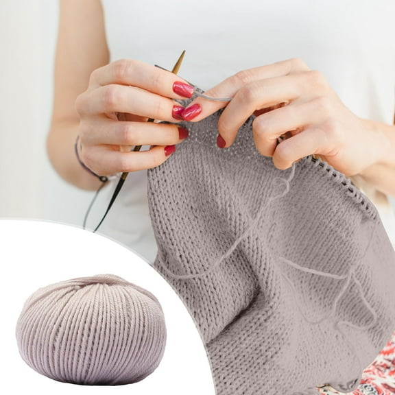 G Beige Camel Wool Yarn For Knitting Crochet Medium Thick Soft Warm 2.0Mm Diameter Suitable For All Ages Clothing 4.0Mm Knitting Needle 3.0-5.0Mm Crochet Hook