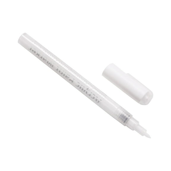 White Nail Art Doodle Pen Acrylic Marker Watercolor Paint Brush For Diy Nail Design No Baking Required 5Ml White Color