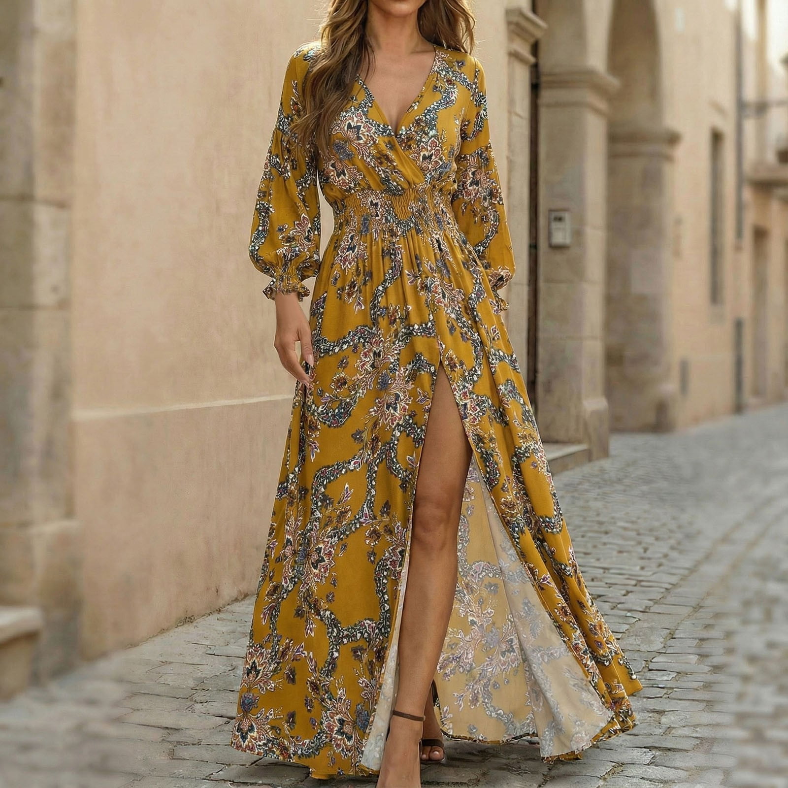 eucalyptus colored bridesmaid dresses Zapaka Women Dress with Ruffle Slit A-Line Corset Tiered Long Wedding Party Dress, chiffon color / US26W sparkle Size:ONE SIZE NAVY tie shoulder straps to Looking For An Affordable