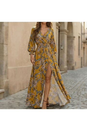 Maxi Dresses with Long Sleeves for Women