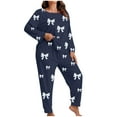 thumbnail image 1 of Fengactive 2 Piece Pajama Sets for Women Lounge Set Plus Size 3/4 Sleeve Tops and Pants Soft Comfy Sleepwear Loose Outfits, 1 of 5