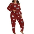 thumbnail image 1 of Fengactive 2 Piece Pajama Sets for Women Lounge Set Plus Size 3/4 Sleeve Tops and Pants Soft Comfy Sleepwear Loose Outfits, 1 of 5