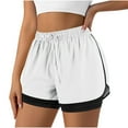 thumbnail image 1 of Fengactive 2 in 1 Running Shorts for Women Athletic Shorts with Liner High Waist Gym Yoga Workout Casual Quick Dry Short, 1 of 9