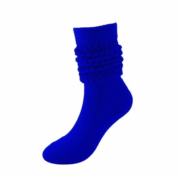 QINGFSAP 3 Pack Unisex Knee High Slouchy Socks Scrunched Ruched Stretch Fitted Winter Warm