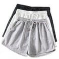 thumbnail image 1 of Fengactive 3 Pack Womens Sports Yoga Shorts Elastic Waist Comfy Lounge Shorts for Running Athletic Workout with Pockets, 1 of 9