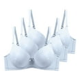 thumbnail image 1 of Fengactive 3PC Women's Seamless Wireless Bra Push Up Solid Color Sleeping Underwear Lightweight Everyday Bras, 1 of 3