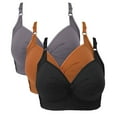 thumbnail image 1 of Fengactive 3PCS Womens​ Plus Size Bras Push Up Full Coverage Wireless Bras Soft Everyday Bra with Adjustable Straps 2025, 1 of 6