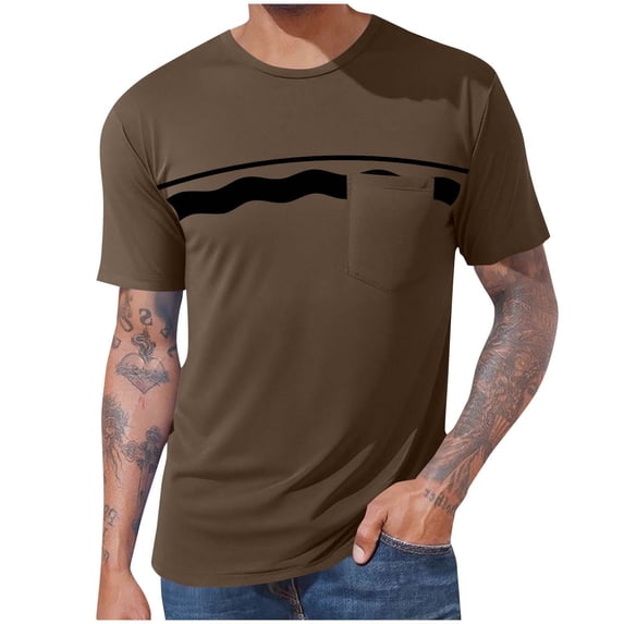 Fengactive Athletic T Shirts for Men Vintage Running Gym Workout Short Sleeve Quick Dry Basic Tees Shirts