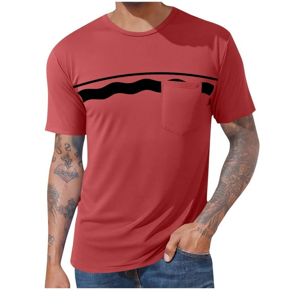 Fengactive Athletic T Shirts for Men Vintage Running Gym Workout Short Sleeve Quick Dry Basic Tees Shirts