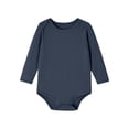 thumbnail image 1 of QINGFSAP Baby Long Sleeve Bodysuit Cotton Infant Romper Crew Neck Onesie Newborn Unisex Creeper Clothing, 1 of 7