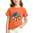 thumbnail image 1 of Fengactive Boys Girls Casual Basic T Shirt Vintage USA Flag Independence Day Printed Crew Neck Short Sleeve Top 3-15T, 1 of 6