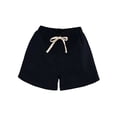 thumbnail image 1 of Fengactive Boys Girls Teens Drawstring Elastic Waist Short Sweatpants Solid Color Loose Casual Sports Shorts For Kids 2-18T, 1 of 8