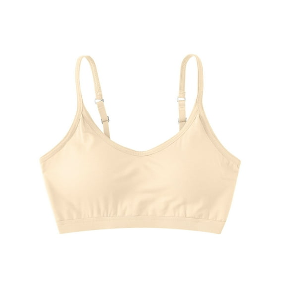 Fengactive Bralettes for Women Adjustable Straps Padded Seamless Workout Everyday Basic Bra Comfort Cami Tank
