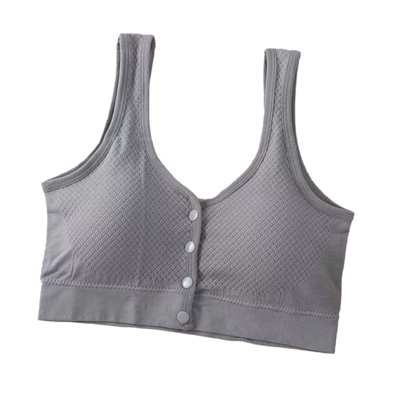 Fengactive Convenient Front Closure Sports Bras for Women Comfortable Wireless Full Coverage Bralettes Workout Yoga Bra