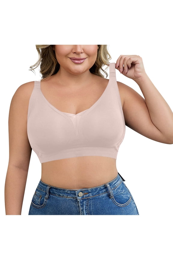 Crossover Bras for Women Wireless Bralettes Seamless Supportive T Shirt Everyday Bras