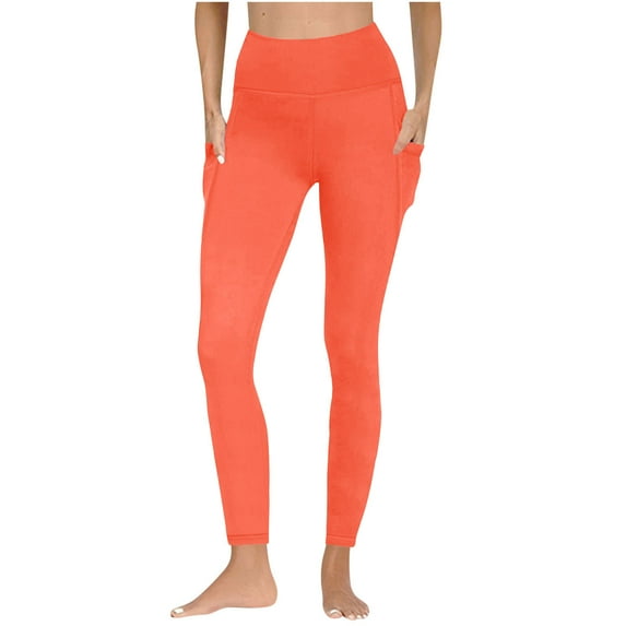 Fengactive High Waisted Leggings for Women with Pockets - Tummy Control Soft Workout Running Yoga Pants