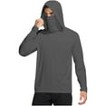 thumbnail image 1 of Fengactive Long Sleeve Sun Shirt for Men Cooling Fishing Hoodies with Mask Casual Hiking Blouses, 1 of 6