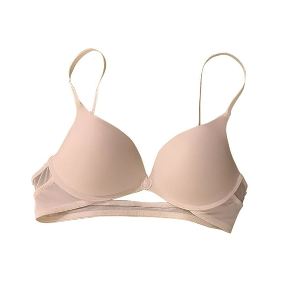 Fengactive Low Back Bras for Women Push Up Deep V Neck Backless Bra Wire Lifting Low Cut Convertible Soft Bralette