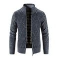 thumbnail image 1 of Fengactive Men's Cardigan Sweaters Casual Full Zip Long Sleeve Solid Color Sweaters Knitted Cardigan with Pockets, 1 of 5