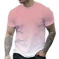 thumbnail image 1 of Fengactive Men's Gradient T Shirt Short Sleeve Round Neck Tee Tops Trendy Classic Short Sleeve Tees, 1 of 4