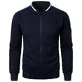 thumbnail image 1 of Fengactive Men's Lightweight Jackets Casual Light Jackets Bomber Jacket Varsity Coat with Zipper, 1 of 4