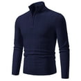 thumbnail image 1 of Fengactive Men's Quarter Zip Sweater Slim Fit Casual Knitted Turtleneck Pullover Mock Neck Sweater, 1 of 4
