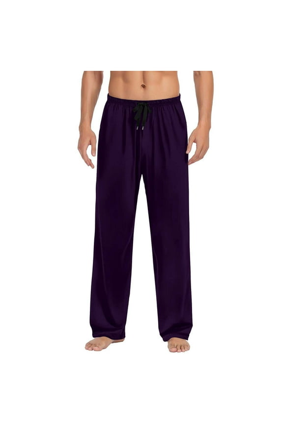 Men's Ultra Soft Pajama Pants Stretch Sleep Pant with Pockets Lightweight Cozy Lounge Bottoms