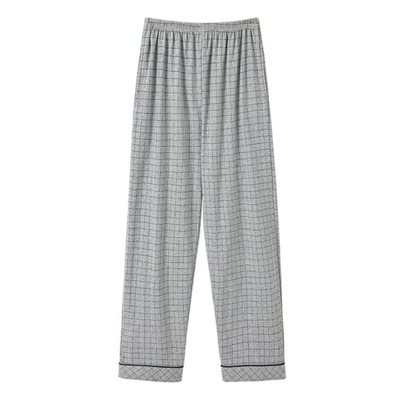 Fengactive Mens Plaid Pajama Pants Lightweight Lounge Sleep Bottoms with Pockets Elastic Waist Cuffed Hem