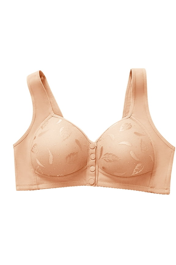No Underwire Bras for Women Full Coverage Front Closure Breathable Liftup Air Bra High Support Bras