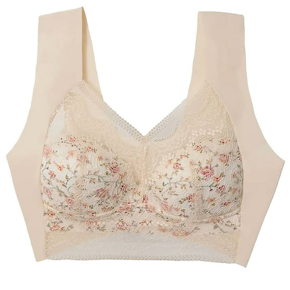 Fengactive No Underwire Lace Bra for Women Bralettes Racerback Everyday Bras Soft Comfort Convertible Bra