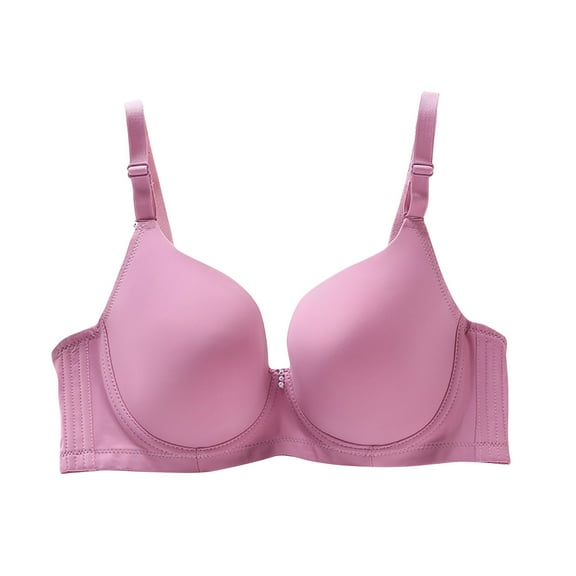 Fengactive Plus Size Bras for Women Comfort Full Coverage Bra Supportive Underwire Bralettes Soft T-Shirt Bra