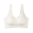 thumbnail image 1 of QINGFSAP Plus Size No Underwire Bras for Women Full Coverage Push up Breath Comfortable Wireless Bralettes Everyday Bra, 1 of 4