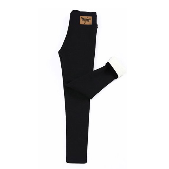 Fengactive Plush Lined Leggings Pants for Women Winter Warm Tummy Control Thermal High Waisted Snow Pants