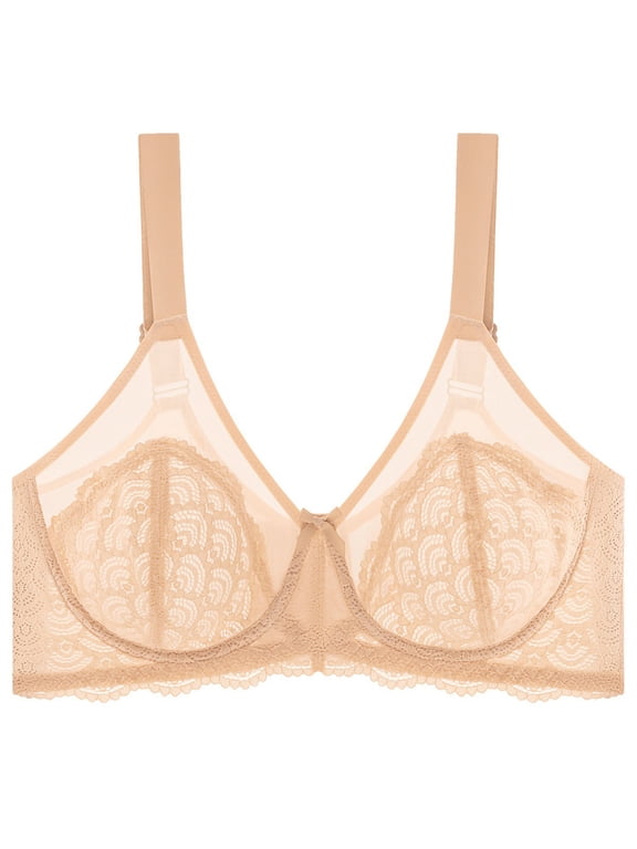 Push Up Bras for Women Large Bust Underwire Full Coverage Lace Plus Size Bra
