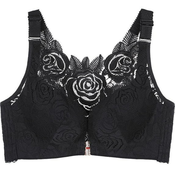 Fengactive Push Up Comfort Rose Bra for Women Wireless Anti-Sagging Supportive Breathable Everyday Bra