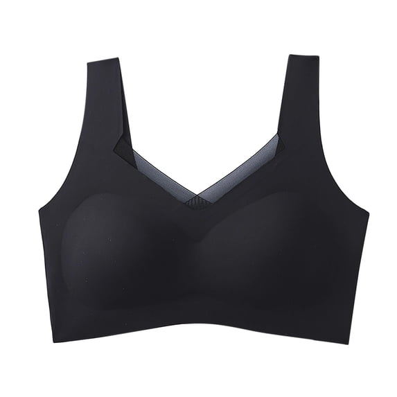 Fengactive Seamless Bras for Women Wirefree V Mesh Comfortable Bralette Push Up Everyday Bras Wireless Sports Bra