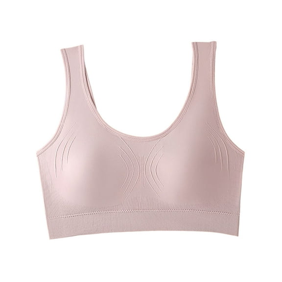 Fengactive Seamless Sports Bras for Women Wirefree Yoga Bras Comft Everyday Bralettes Stretchy Wide Straps Bra