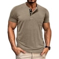 thumbnail image 1 of Fengactive Short Sleeve Shirt for Men Lightweight Casual Button Tees Tops Classic Work T-Shirts with Pocket, 1 of 8