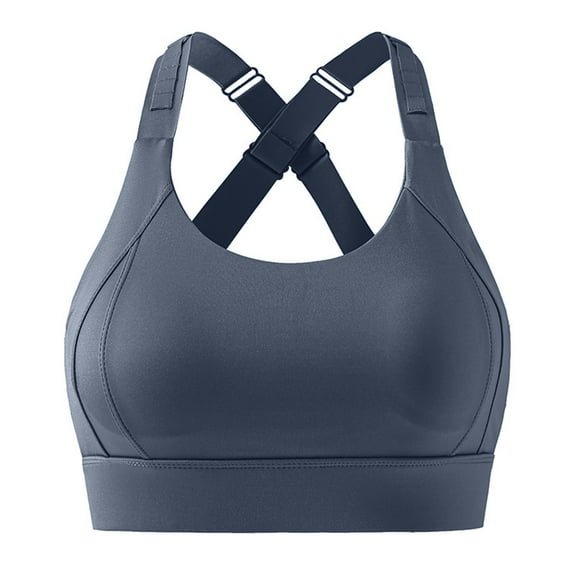 Fengactive Sports Bra for Women High Impact Adjustable Criss Cross Back Full Support for Large Bust No Bounce