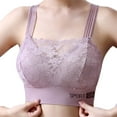 thumbnail image 1 of Fengactive Sports Bras for Women Lace Spaghetti Strap Full Coverage Stretch Non-Padded Wireless Bras, 1 of 4