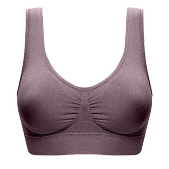 Fengactive Sports Bras for Women for Large Breasts Non Underwire Washable Padded Push Up Vest Crop Top
