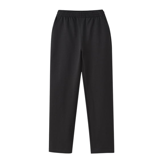 Fengactive Toddler and Kids Straight Leg Casual Pants Elastic Waist Back to School Trousers 3T-16T