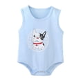thumbnail image 1 of Fengactive Unisex Baby Sleeveless Tank Triangle Bodysuit Cute Print Soft Cotton Round Neck Snap Crotch Summer Infant Romper Onesie, 1 of 5