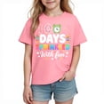 thumbnail image 1 of Fengactive Unisex Kids Casual Short Sleeve Cotton T Shirt Preschool Back To School Printed Crew Neck Top for Girl Boys, 1 of 9