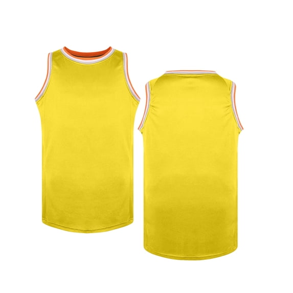 Fengactive Unisex Kids Mesh Quick Dry Crew Neck Basketball Tank Top Casual Sports Sleeveless Tops for 3‑18T