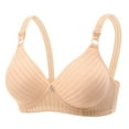 thumbnail image 1 of Fengactive Wireless Bras for Women Comfort Breathable Support Push Up Underwear Brassiere Striped Everyday Bralettes, 1 of 7