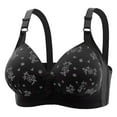 thumbnail image 1 of Fengactive Wireless Bras for Women Plus Size Floral Print Padded Bra Full Coverage No Underwire Adjustable Support Bra, 1 of 2