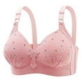 thumbnail image 1 of Fengactive Wireless Bras for Women Plus Size Floral Print Padded Bra Full Coverage No Underwire Adjustable Support Bra, 1 of 2
