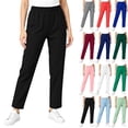 thumbnail image 1 of Fengactive Women's Cargo Scrub Pants with Elastic Waistband Side Pocket - Comfortable Medical Work Trousers, 1 of 7